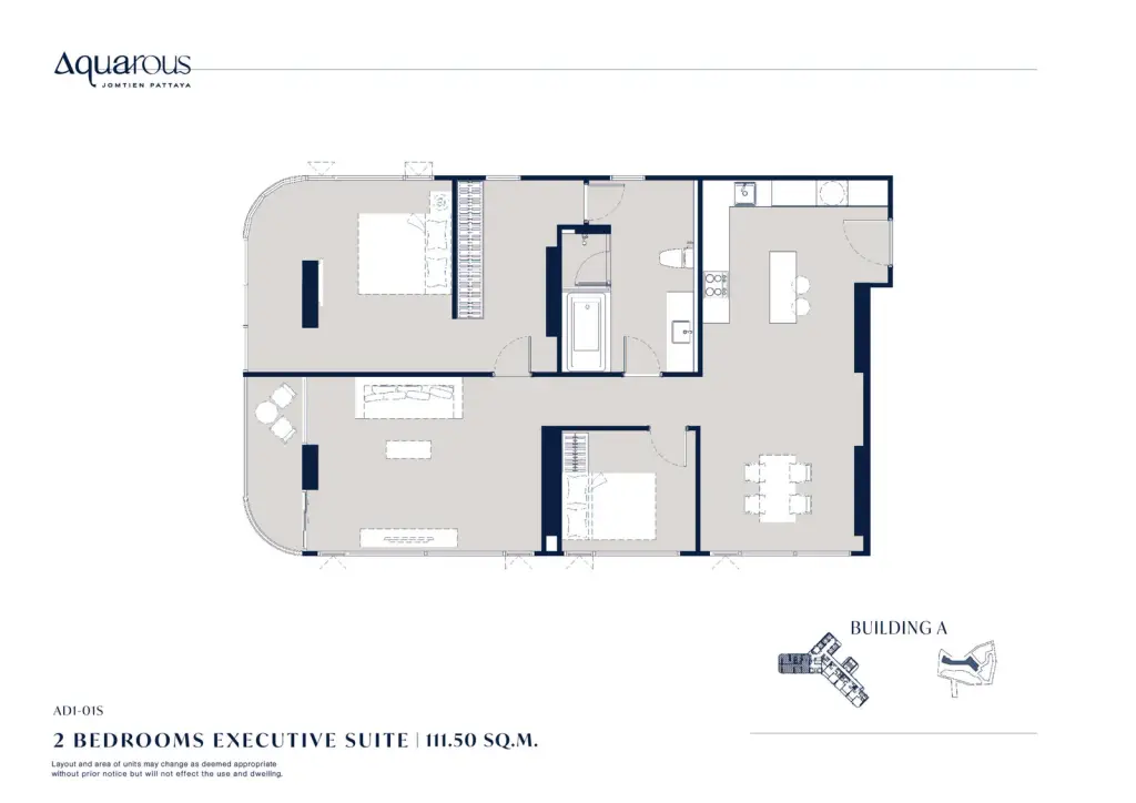 2 Bedroom Condo for Sale at Aquarous Jomtien Pattaya kids club with submarine themed play area and bubble lights
