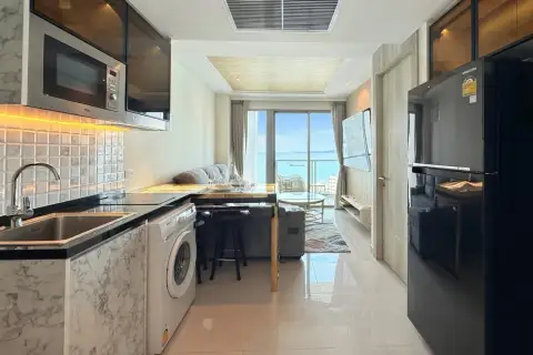 1 Bedroom Condo for Rent in Riviera Monaco, fully equipped kitchen with appliances
