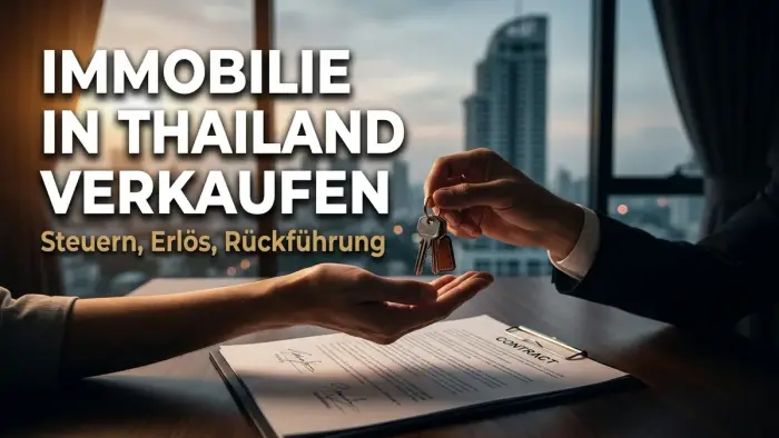 Als deutscher Eigentümer in Thailand verkaufen: Steuern, Rückführung des Erlöses und realistische Vermarktungsdauer