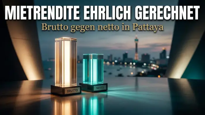Mietrendite in Pattaya ehrlich gerechnet: brutto gegen netto — und warum 10 % selten übrig bleiben
