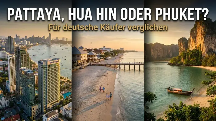 Pattaya, Hua Hin oder Phuket? Der Standortvergleich für deutsche Immobilienkäufer