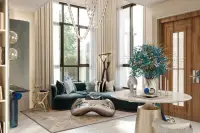 4 Bedroom House for Sale in The Palm Grandio's modern kitchen with island