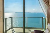 1 Bedroom Condo for Sale at Riviera Wong Amat Beach glass balcony with panoramic turquoise sea and island views
