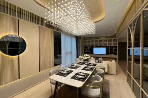 2 Bedroom Condo for Sale in SKYPARK Lucean Jomtien Pattaya spacious master bedroom with balcony access