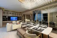 2 Bedroom Condo for Sale in SKYPARK Lucean Jomtien Pattaya elegant bathroom with walk-in shower