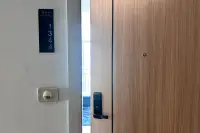 1 Bedroom Condo for Sale at The Twin Tower Jomtien Beach Pattaya unit 1344 entrance door with digital smart lock