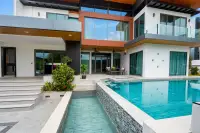 4 Bedroom House for Sale & Rent at M Mountain Village bathroom with marble sink and glass shower
