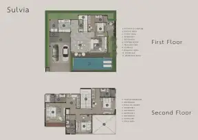 Highbury Hill Pool Villas Pattaya building floor plan
