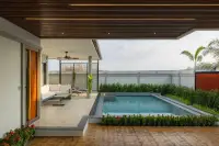 3 Bedroom Villa for Sale in Bang Lamung private swimming pool with sun loungers
