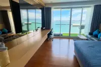 1 Bedroom Condo for Sale at Palm Wongamat bathroom with shower and vanity