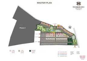 Highbury Hill Pool Villas Pattaya master plan