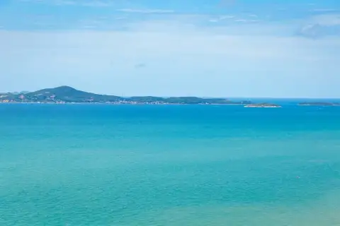 2 Bedroom Condo for Sale at Cetus Beachfront unobstructed high-floor view of turquoise Gulf of Thailand with islands