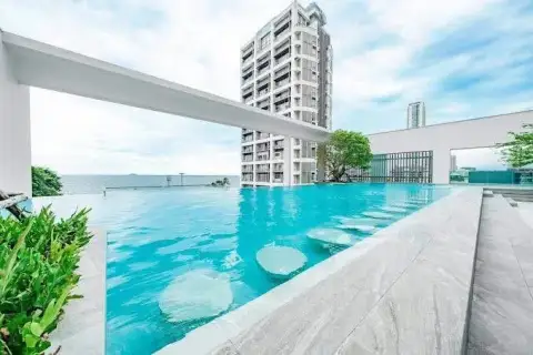 2 Bedroom Condo for Sale at Aeras rooftop infinity pool overlooking the ocean and city towers