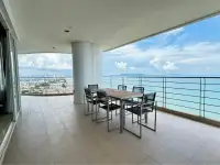 3 Bedroom Condo for Sale at Bang Saray Beach Condominium spacious balcony dining area overlooking the coastline