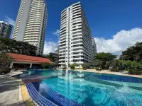 2 Bedroom Condo for Sale at Bay View Resort high-rise towers with large outdoor swimming pool
