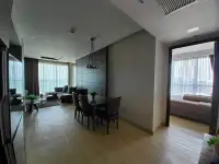 2 Bedroom Condo for Sale at Cetus Beachfront open-plan dining area with view into bedroom and living room
