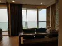 2 Bedroom Condo for Sale at Cetus Beachfront balcony seating with panoramic sea view