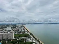 1 Bedroom Condo for Sale at Copacabana Beach Jomtien aerial view of Jomtien beach coastline and cityscape