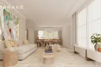4 Bedroom House for Sale at Patta Terrane bright open-plan living and dining room with large abstract wall art