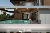 5 Bedroom House for Sale in The Ozone Wealth Jomtien Pool Villa Pattaya spacious living room with modern furniture