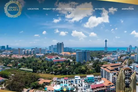 2 Bedroom Condo for Sale in Grand Solaire Pattaya second bedroom with twin beds and ample light