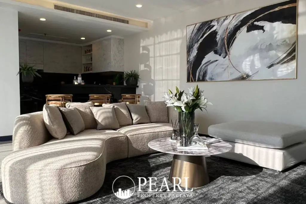 5 Bedroom Condo for Sale in Grande Caribbean spacious living room with modern decor