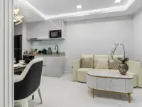 1 Bedroom Condo for Sale at Grand Solaire Noble bedroom with sea view, marble floors and open kitchen
