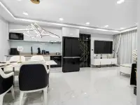 2 Bedroom Condo for Sale at Grand Solaire Noble elegant dining lounge with bar and ambient lighting
