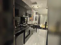 Studio Condo for Sale at Grand Solaire Noble indoor grotto-style lagoon pool with tropical plants