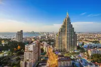 2 Bedroom Condo for Sale at Grand Solaire Pattaya aerial view of the skyscraper tower amid Pattaya cityscape and coastline
