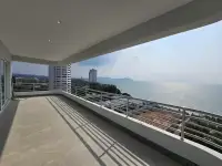 2 Bedroom Condo for Sale at Grand View Condo private balcony with panoramic sea view and city skyline