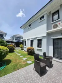 3 Bedroom House for Rent in Pong side exterior with garden path, lawn, and outdoor patio seating