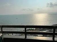 1 Bedroom Condo for Sale at Jomtien Plaza Condotel panoramic balcony view of Jomtien beach and coastline