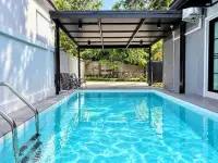 3 Bedroom House for Sale in Mabprachan private swimming pool under covered patio with outdoor seating