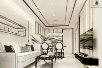 2 Bedroom Condo for Sale in The Embassy Jomtien living room with sofa and TV