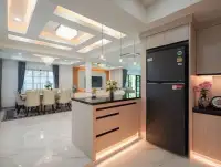 4 Bedroom House for Sale at Central Park 5 Village open kitchen island with dining and living area view