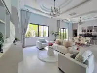 4 Bedroom House for Sale in Mabprachan open-plan living and dining space with large windows