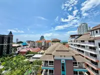 1 Bedroom Condo for Sale at C View Residence 2 rooftop view of Pattaya skyline and surrounding buildings