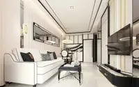 1 Bedroom Condo for Sale in The Embassy Jomtien modern kitchen with appliances