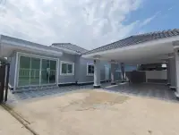 3 Bedroom House for Sale in Pong rear patio and covered carport area with tiled flooring