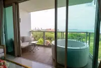 2 Bedroom Condo for Sale at Riviera Monaco balcony with jacuzzi tub and sea view