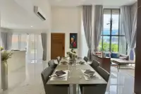 3 Bedroom House for Sale in Thamber Private Pool Villa modern kitchen and dining area