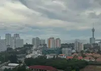 1 Bedroom Condo for Sale at Supalai Mare Pattaya panoramic view of Pattaya high-rises and sea in the distance