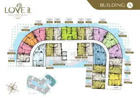 Love It Wongamat Beach building floor plan