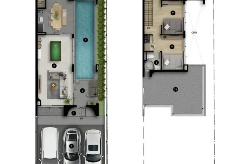 3 Bedroom House for Sale in Asaya Pool Villa exterior front view