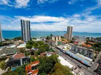 1 Bedroom Condo for Rent at The Panora Pattaya aerial view of Pattaya coastline and city skyline