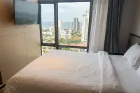 2 Bedroom Condo for Rent at Beverly Mountain Bay Pattaya bedroom with city and ocean skyline view