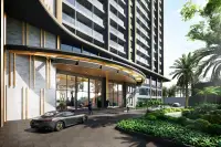 3 Bedroom Condo for Sale at Grand Solaire Noble dressing area with vanity table, mirror, and closet
