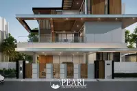5 Bedroom House for Sale in The Ozone Wealth Jomtien Pool Villa Pattaya fully equipped kitchen with island