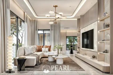 3 Bedroom House for Sale in The Palm Pattaya Chaiyapornvitee 25 spacious living room